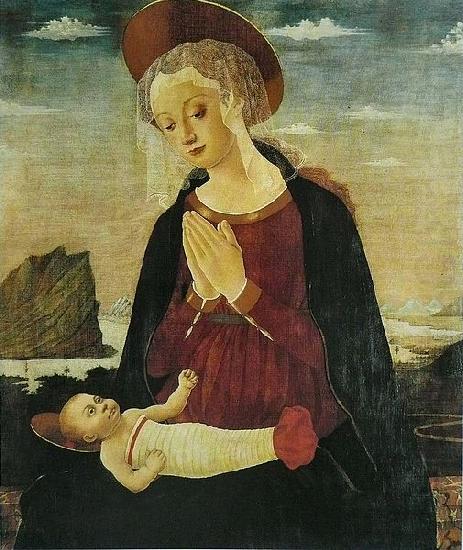 Alesso Baldovinetti Virgin and Child china oil painting image